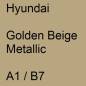 Preview: Hyundai, Golden Beige Metallic, A1 / B7.